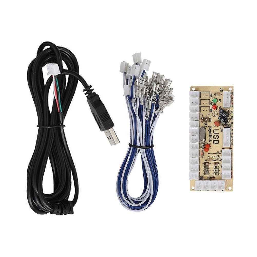 Arcade Game USB Encoder Button Controller for Raspberry Pi Host PC Game Machine BlackCY-822A