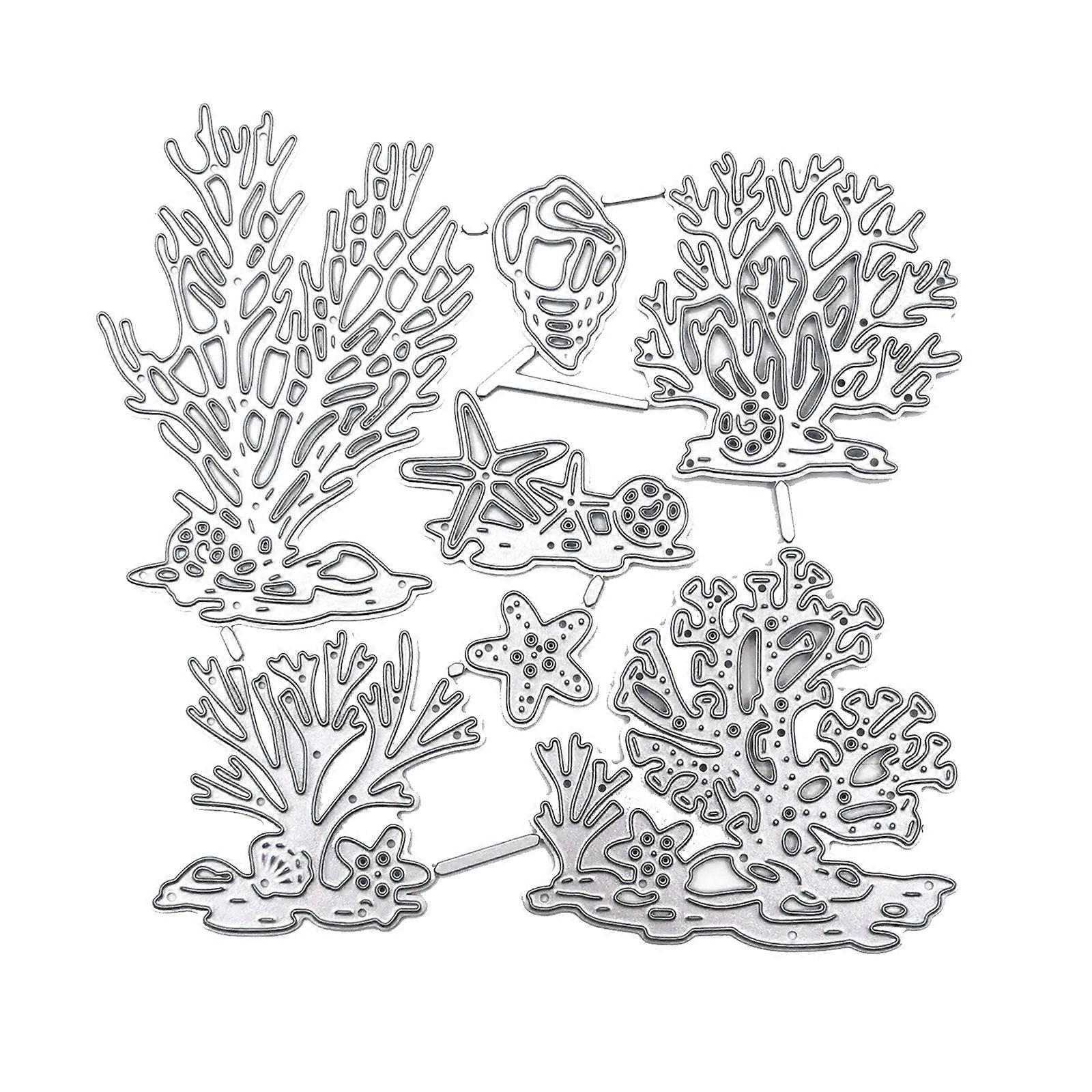 unbrand Metal Cutting Die 3D Coral Scenery Cutting Dies for DIY Scrapbooking Photo Deco