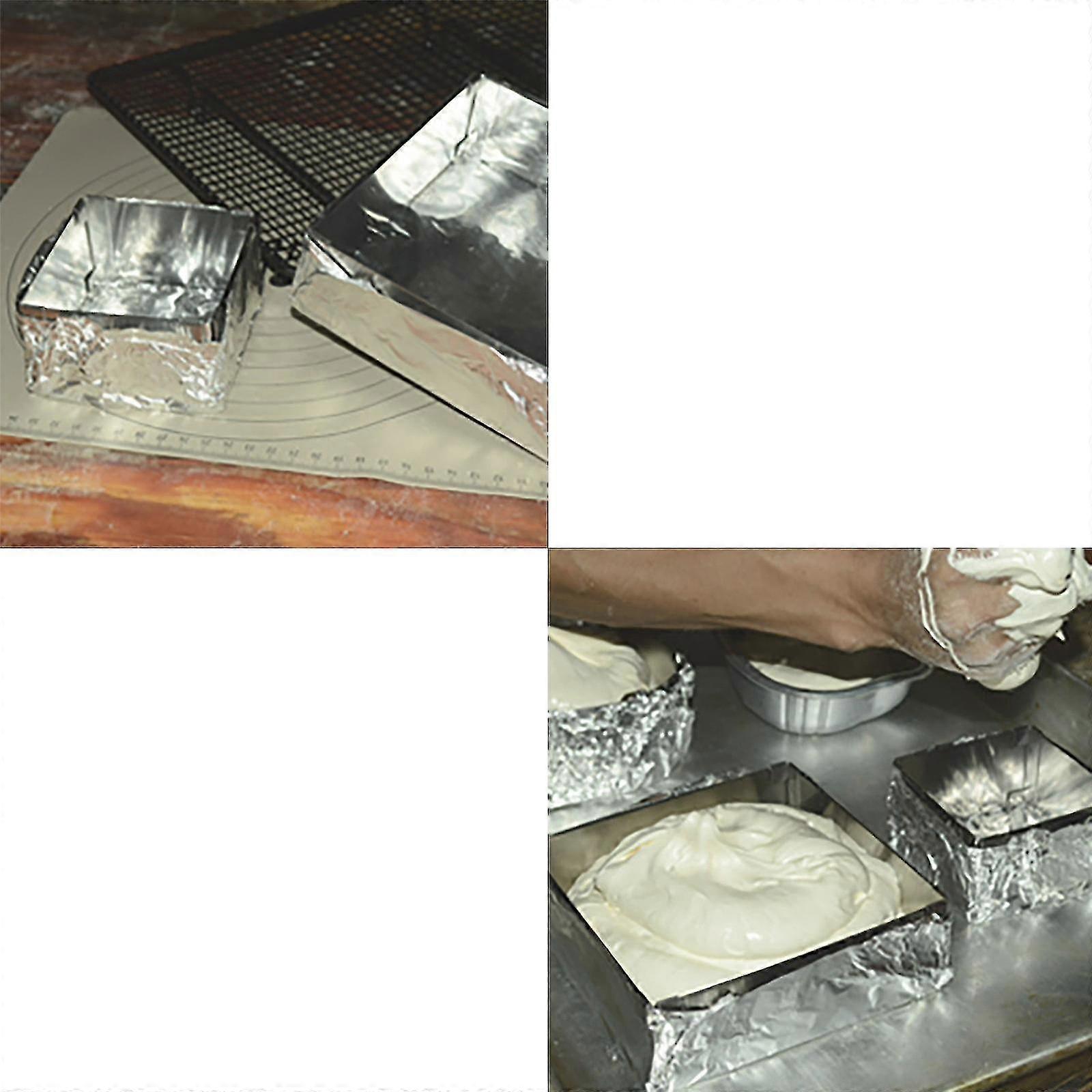 Large Cake Ring Stainless Steel Telescopic Adjustable Long Square Ring ...