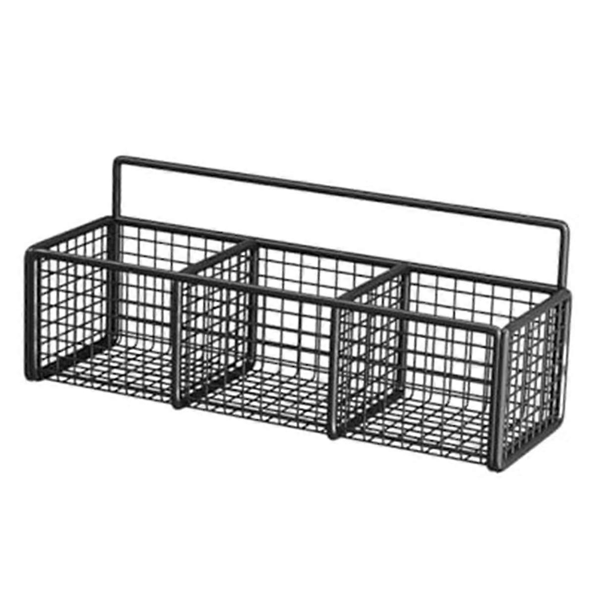 Metal Wire Storage Basket Kitchen Storage Organizer Wall Mount Multifunctional Wall Hanging Baskets
