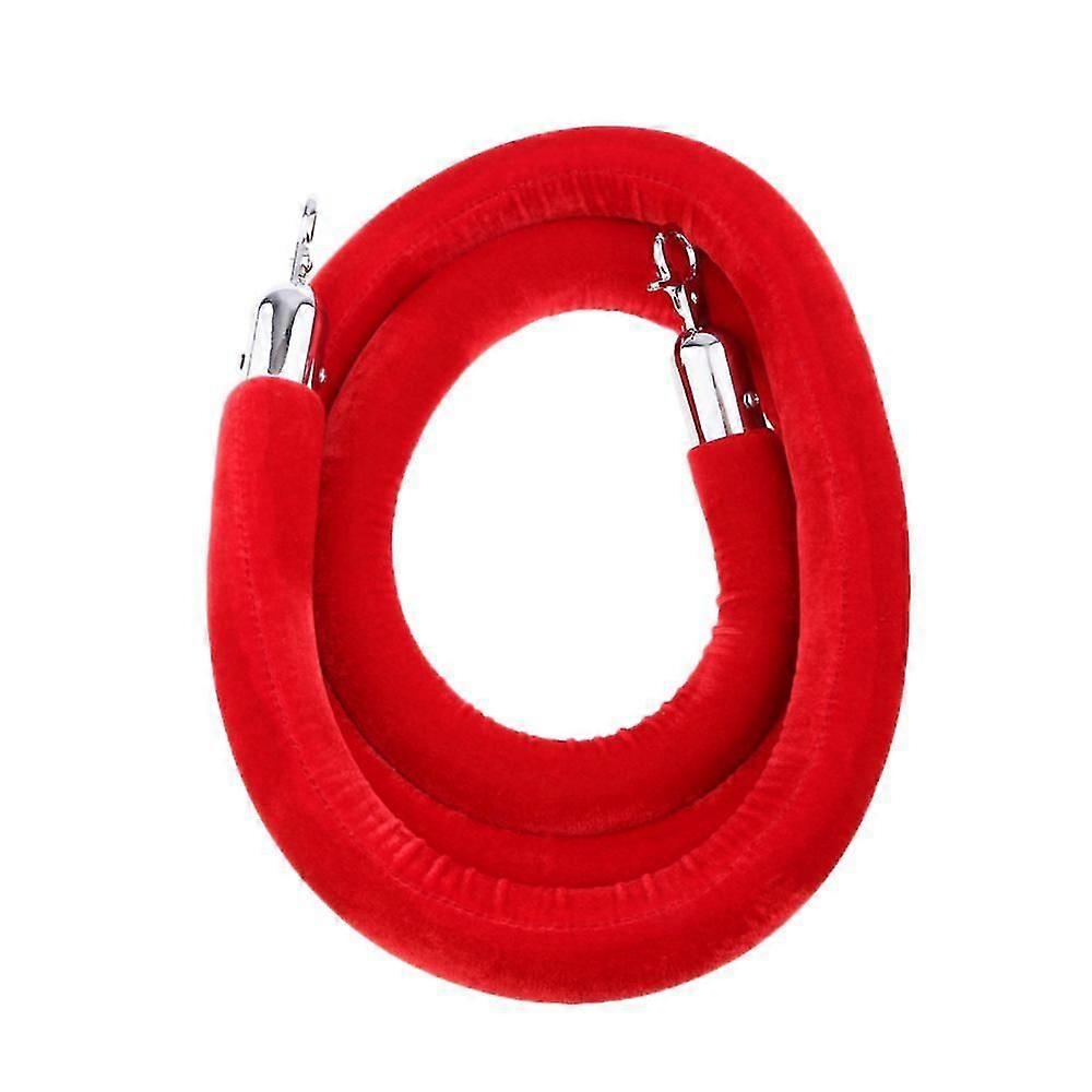 Rope Barrier Crowd Rope Line With Hooks 2m Red