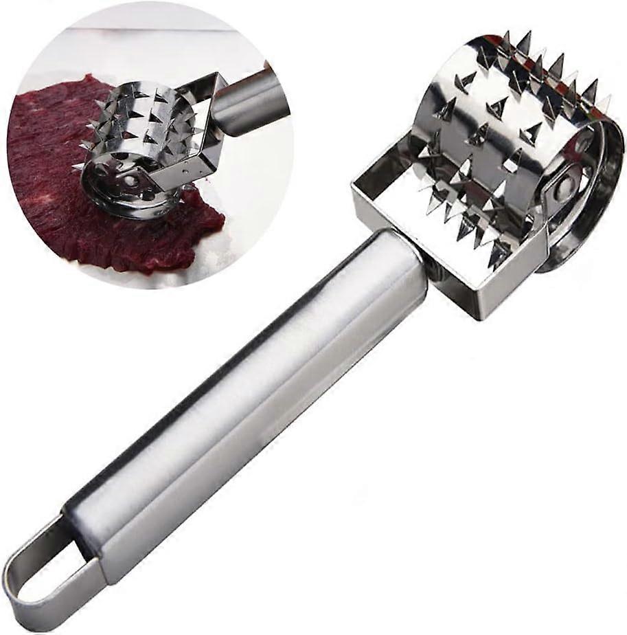 Stainless Steel Meat Tenderizer with Ultra Sharp Needle Blades for Efficient Cooking and Marinating