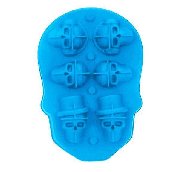Silicone 6 Skull Ice Tray Household Ice Mould