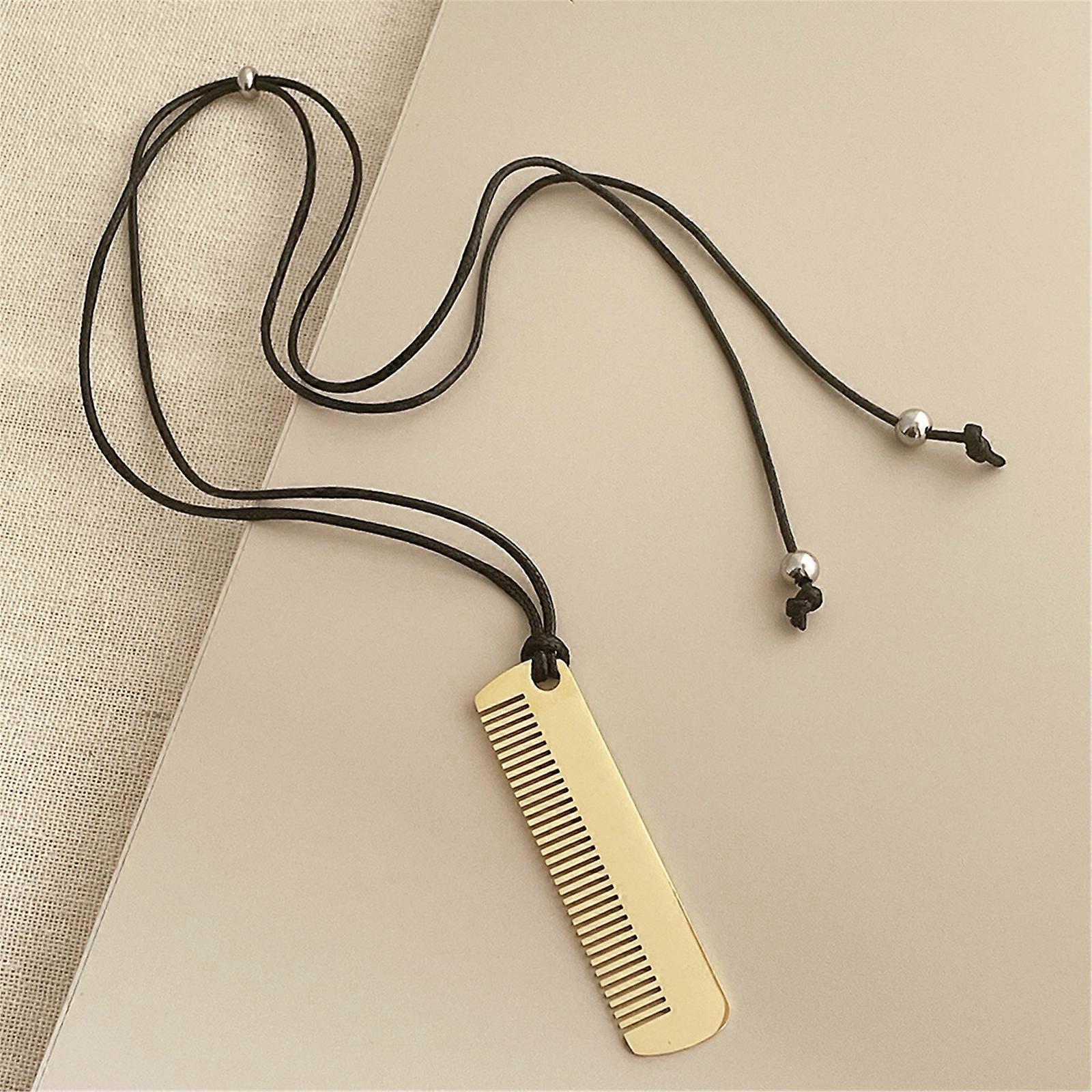 PLCPDM Collana con ciondolo a pettine alla moda, accessorio per acconciature alla moda, decorazione casual