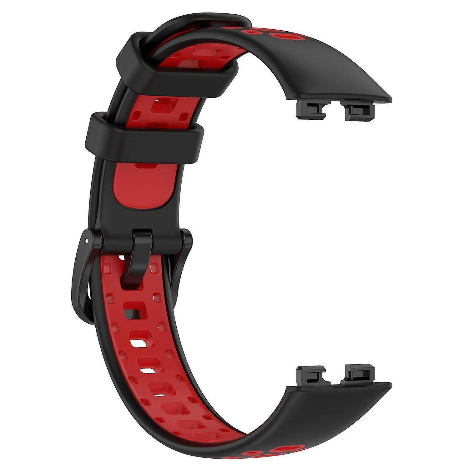 Watch Strap Adjustable Dual Colour Strap Hole Model Thickened Sweatproof Wristband for Huawei Band