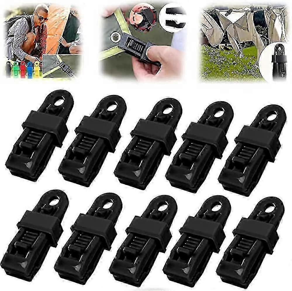 10pcs Adjustable Heavy Duty Latch Handle For Tarp And Shade Cloth, Plastic Clips For Shade Cloth, Reusable Tarp Clips