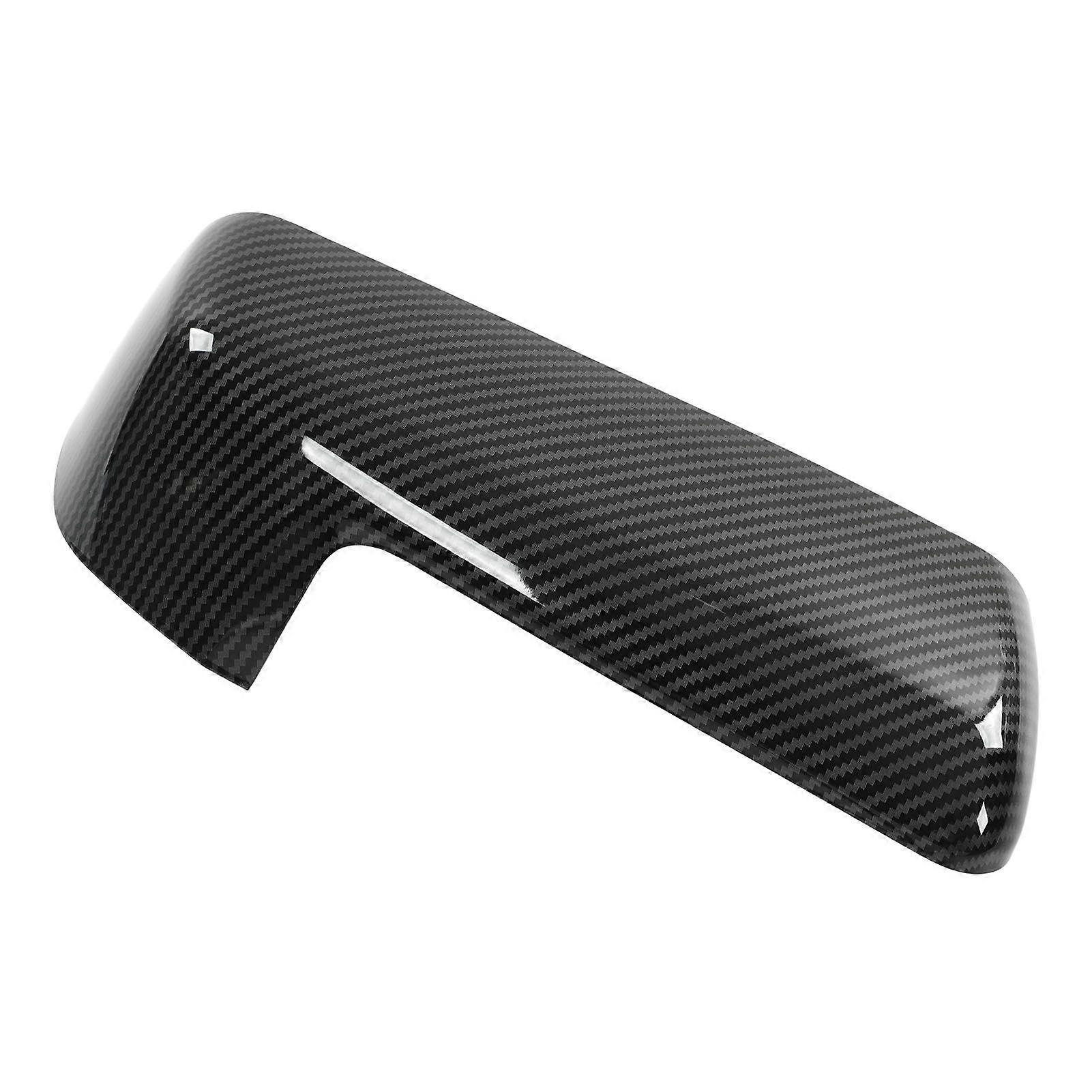 Top Half Mirror Cover Left Right Outer Rearview Wing Mirror Cap Replacement for Chevy Silverado 1500 20192022 Glossy Black