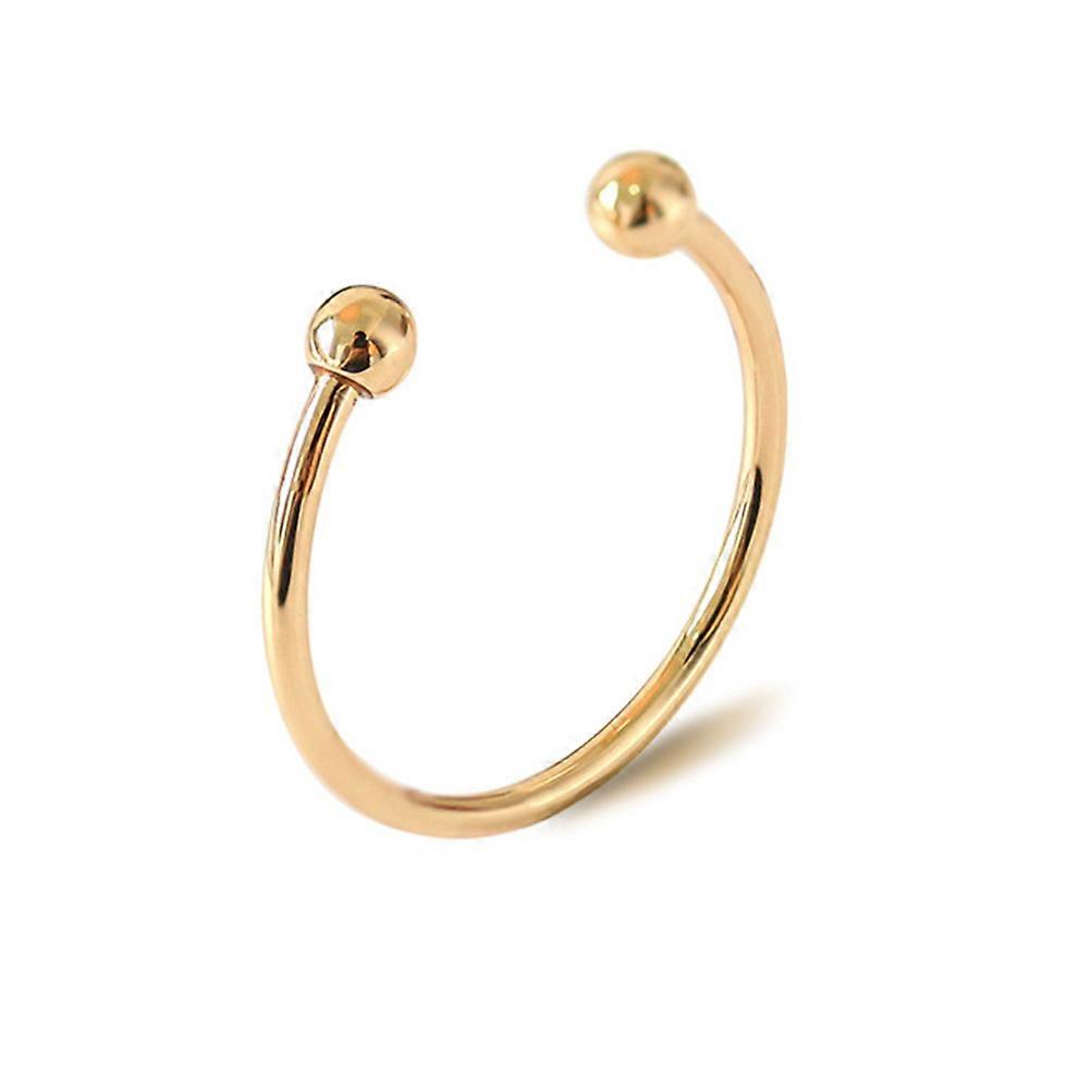 Modă Personalitate Temperament Simplu Cuplu Coadă Inel Ornament (Aur)