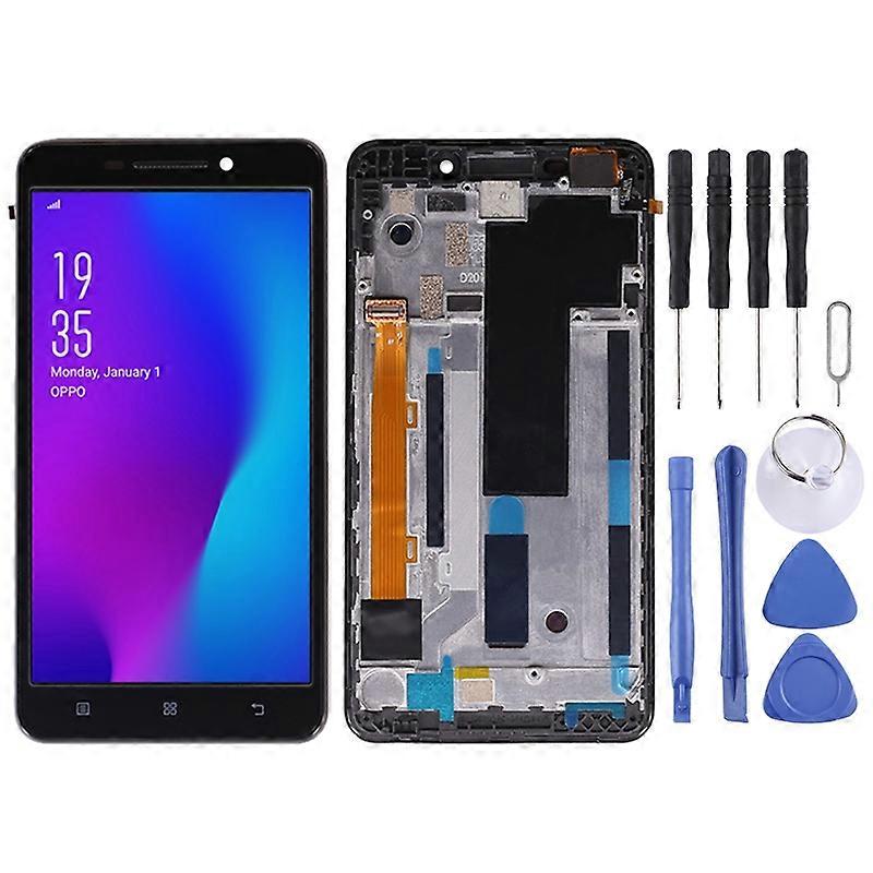 LCD Screen for Lenovo A5000 Digitizer Full Assembly with Frame