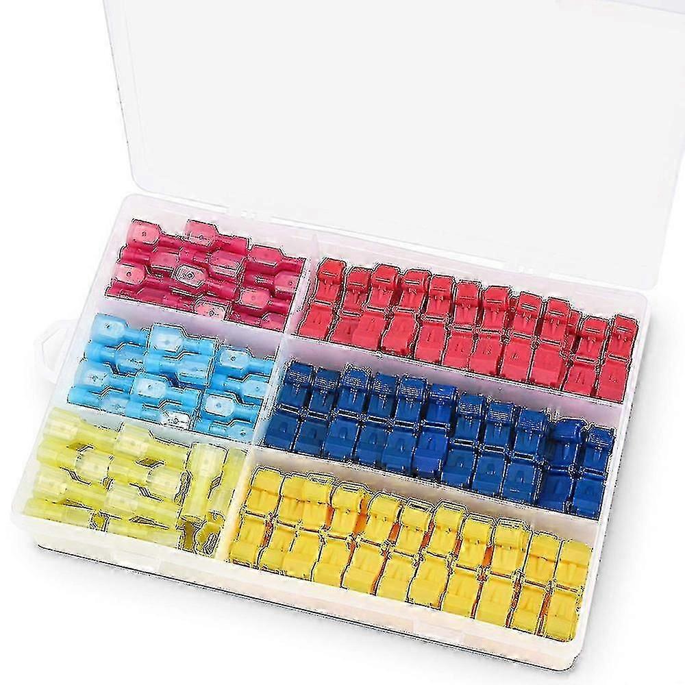 240pcs T-connector Wire Connector, Electrical Lug Quick Connector, T-tap Quick Connector, Fully Insu