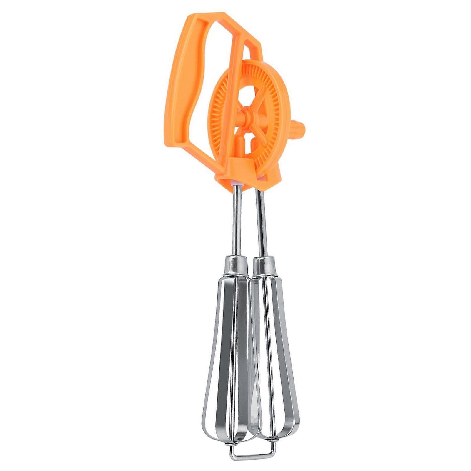Self-Rotating, Dual-Round, Ergonomic Kitchen Whisk