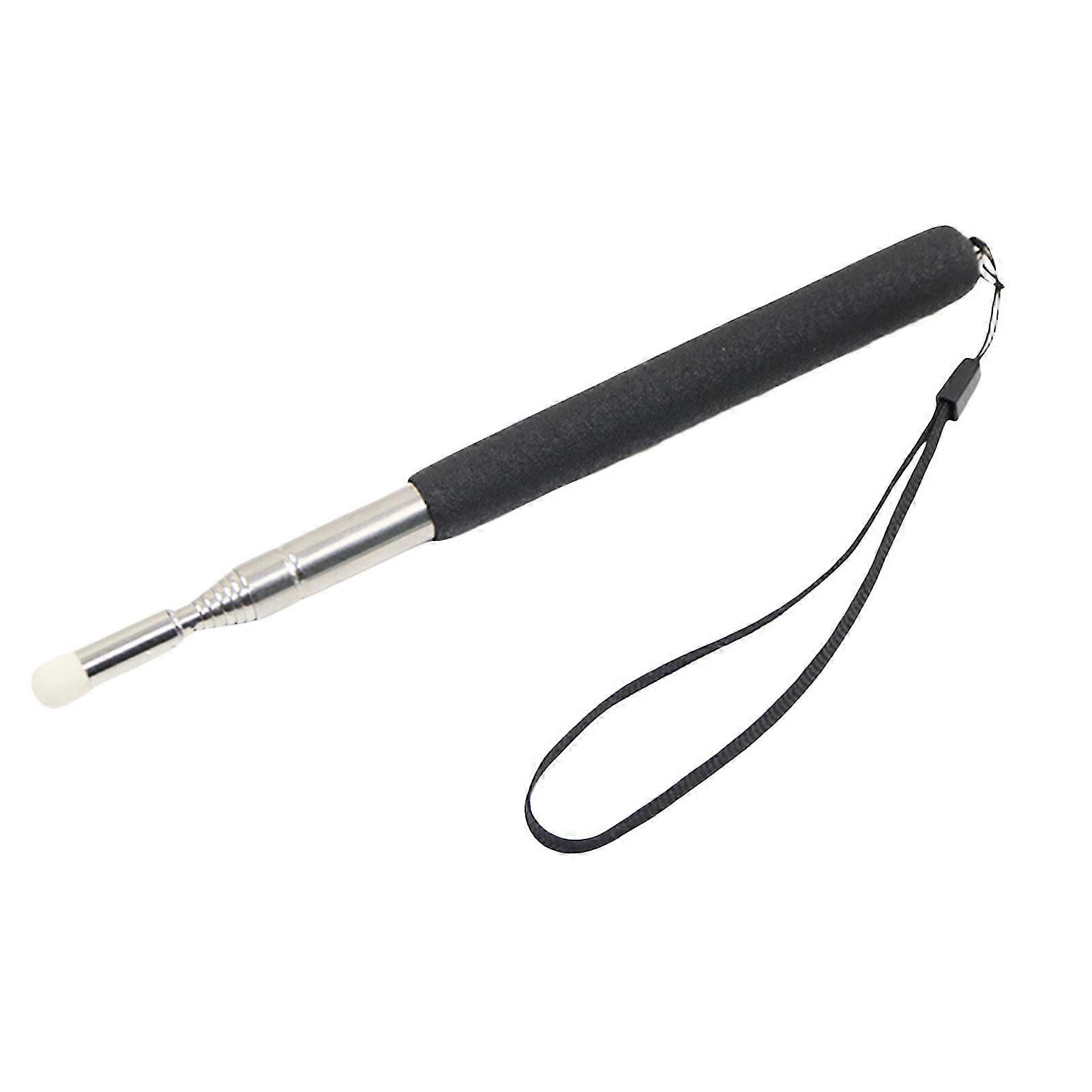 1m Pointer Pen Telescopic Felt Nib Touch Screen Hand Lanyard Stainless Steel Teacher Whiteboard Presentation Pointer Stick Classroom Supplies