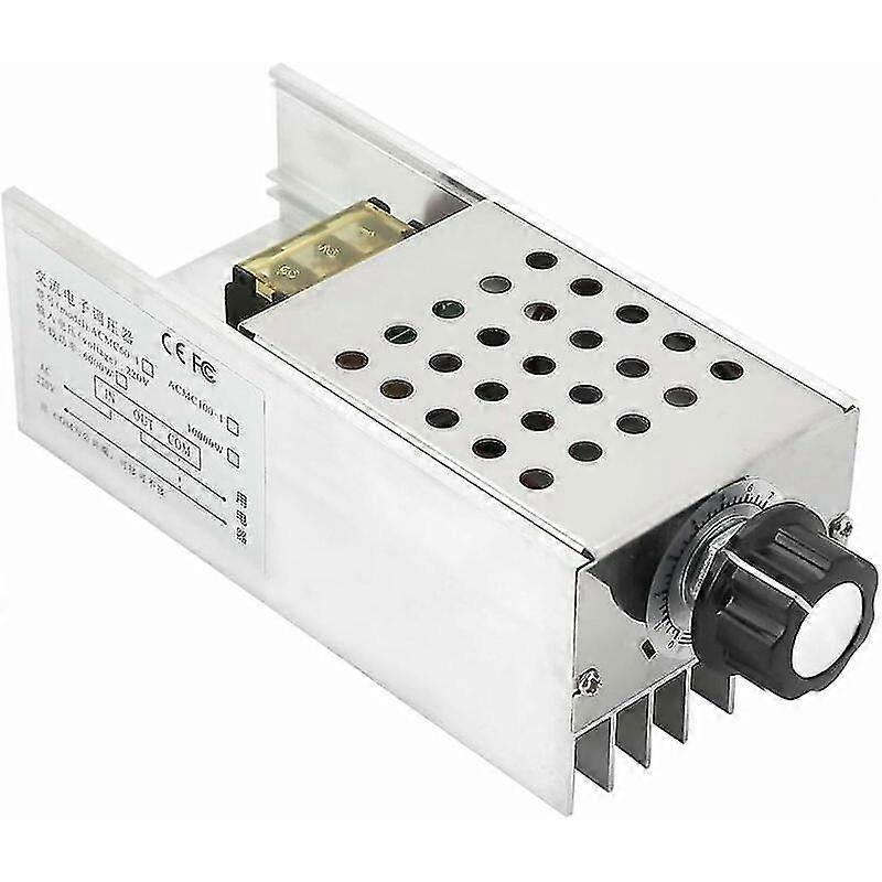 Motor Speed Controller, 6000W AC 220V SCR Electric Voltage Regulator Motor Speed Control Dimmer Thermostat