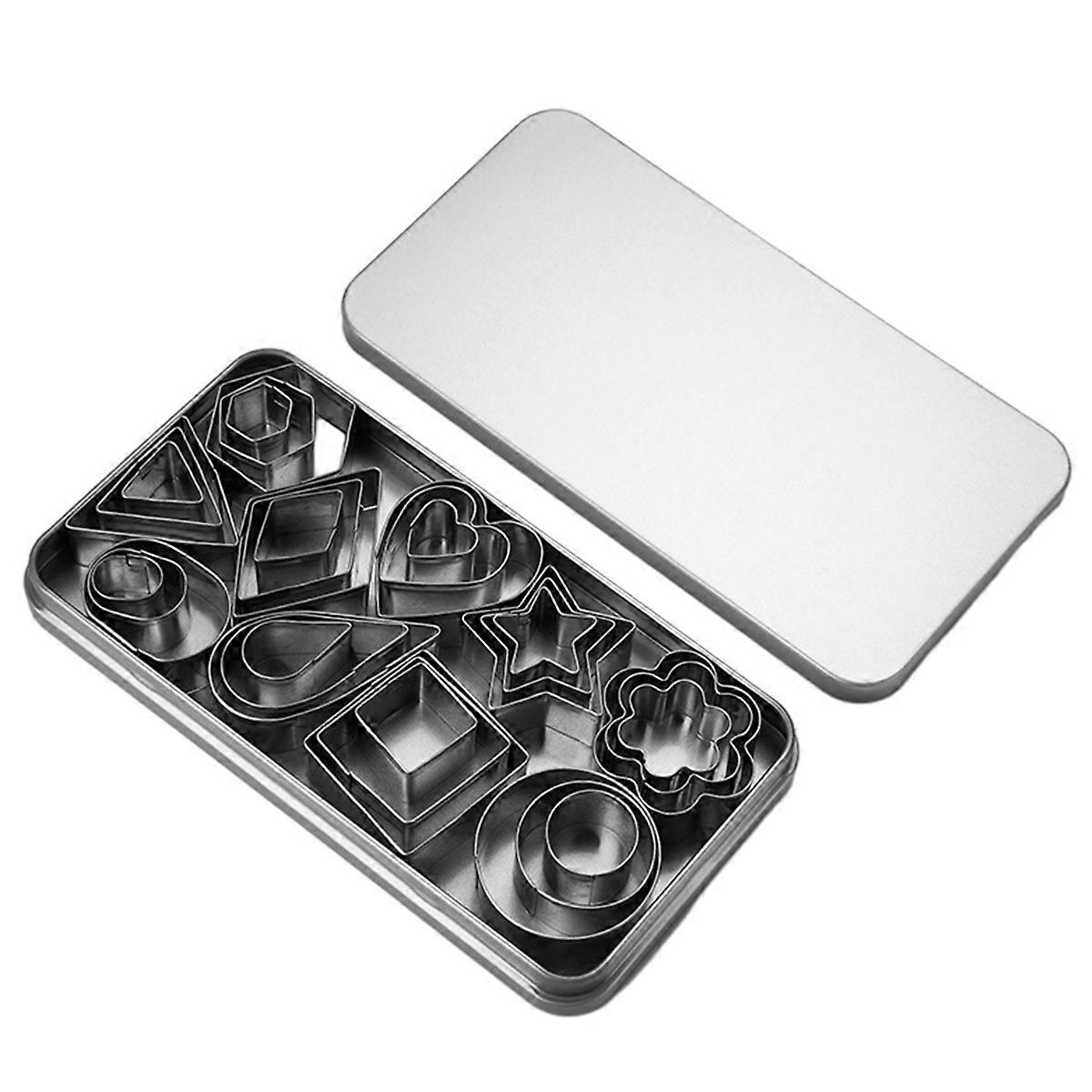 Biscuit Cutter Set, Geometric, Hexagonal, Square, Heart-Shaped, Triangle, Round