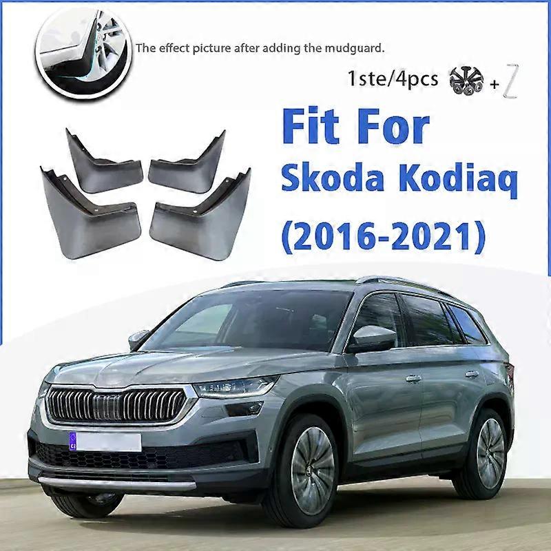 unique Mudguard For Skoda Kodiaq 2016-2021 Front Rear 4pcs Mudflaps Mudguards Car Accessories Auto Styline Splash Guard Fender 2020