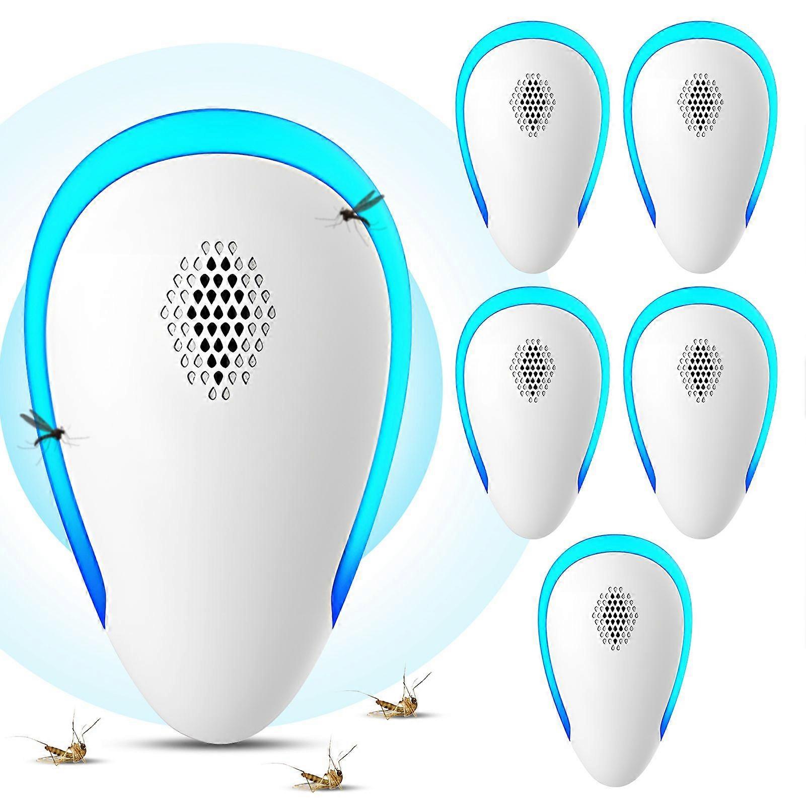 6 Pack Pest Repellent Ultrasonic Plug In Multifuntional Rodent Mouse Mosquito Bug Insect Spider Repellent No Harm to Human Indoor 1000sq.ft Electronic