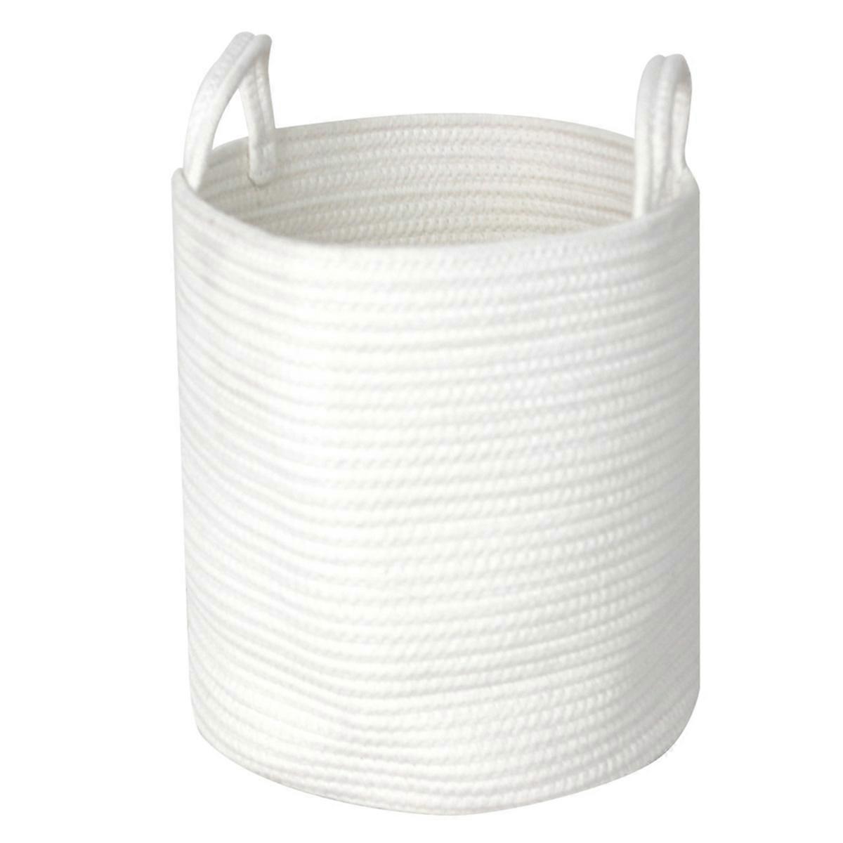 Large Capacity Cotton Rope Storage Basket for Toys and Clothes-Dirty Clothes Basket Multifunctional