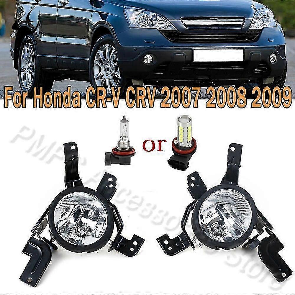 Compatible Fog Lamp Front Bumper Fog Light With Bulb FOR HONDA CR-V CRV 2007 2008 2009 RE1 RE2 RE4 33951-SWA-H01 33901-SWA-H01