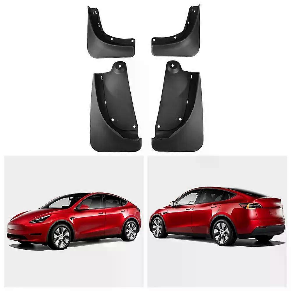 unique Mud Flaps for Tesla Model Y 2024 2023 - 2020 Splash Guards Matte Fender No Drilling Required Accessories Fit Model Y 5 Seater