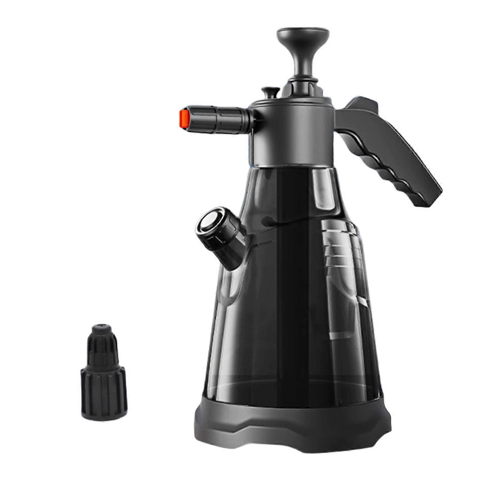 2Liters Hand Pump Foam Sprayer with 3 Types of Nozzle Hand Pneumatic Foam Cannons Snow Foam Car Wash Spray Bottle
