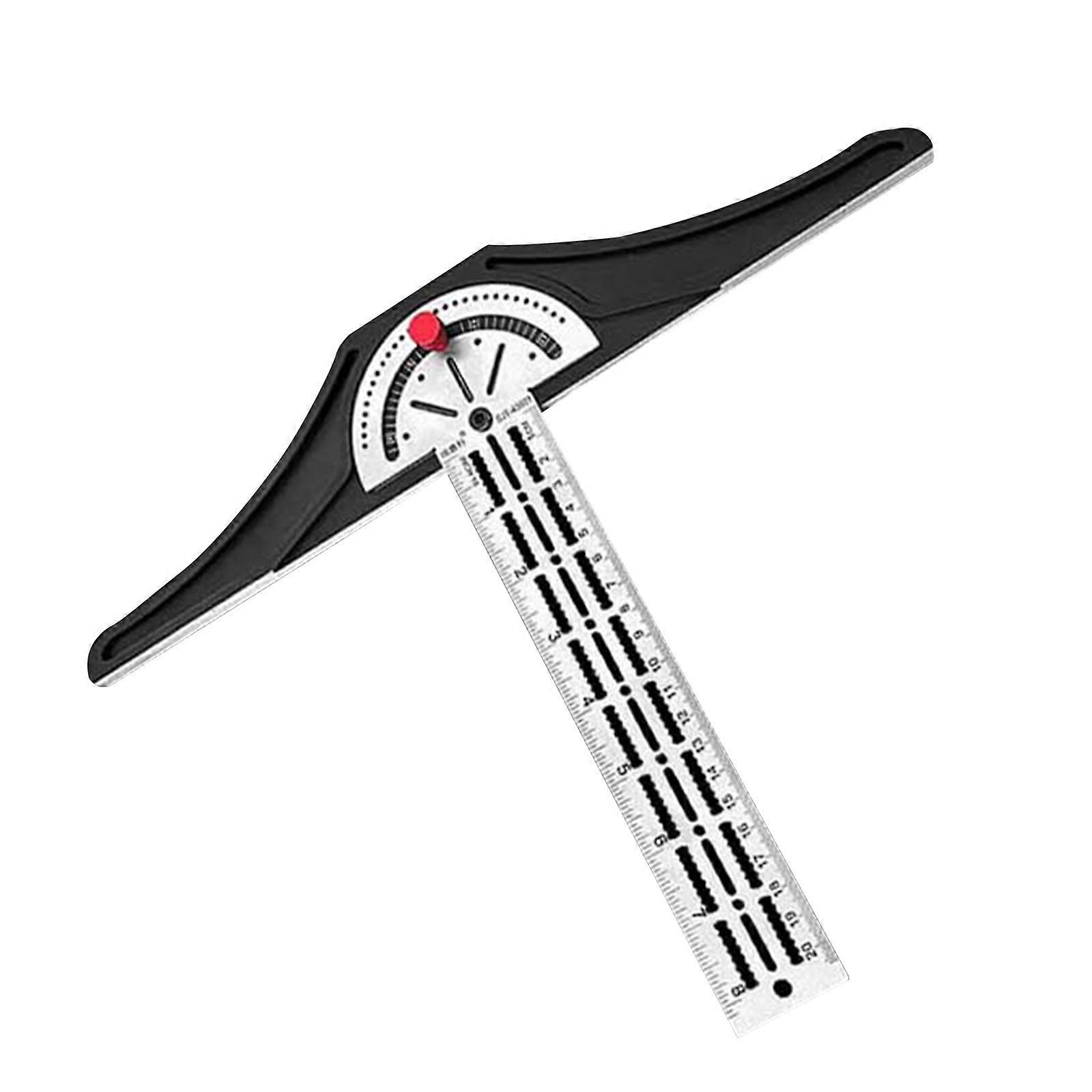 Protractor Angles Finder,8/12/18inch Woodworking Edges Ruler Adjustable Multifunction Angles Measure Tool