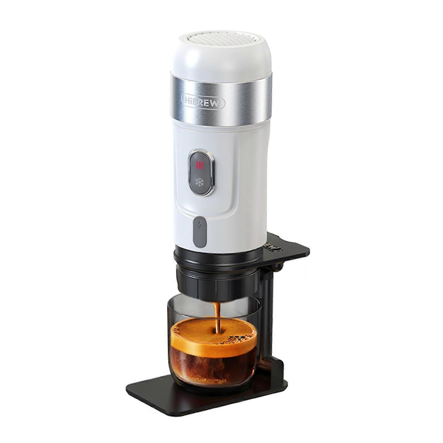 HiBREW Portable Coffee Machine for Car and Home 3 in 1 Electric Coffee Maker Work With DG/NES Capsul