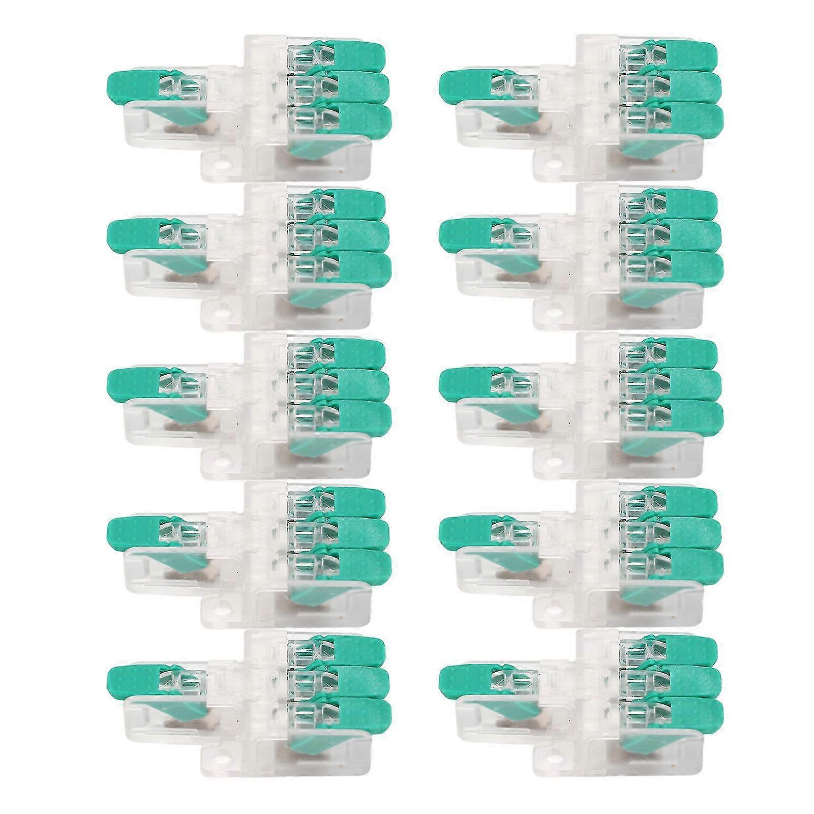 10 Pcs Wire Connector Y613G 1 in 3 Out Flame Retardant Wire Conductor Connector for 10 To 20AWG 41A 450V