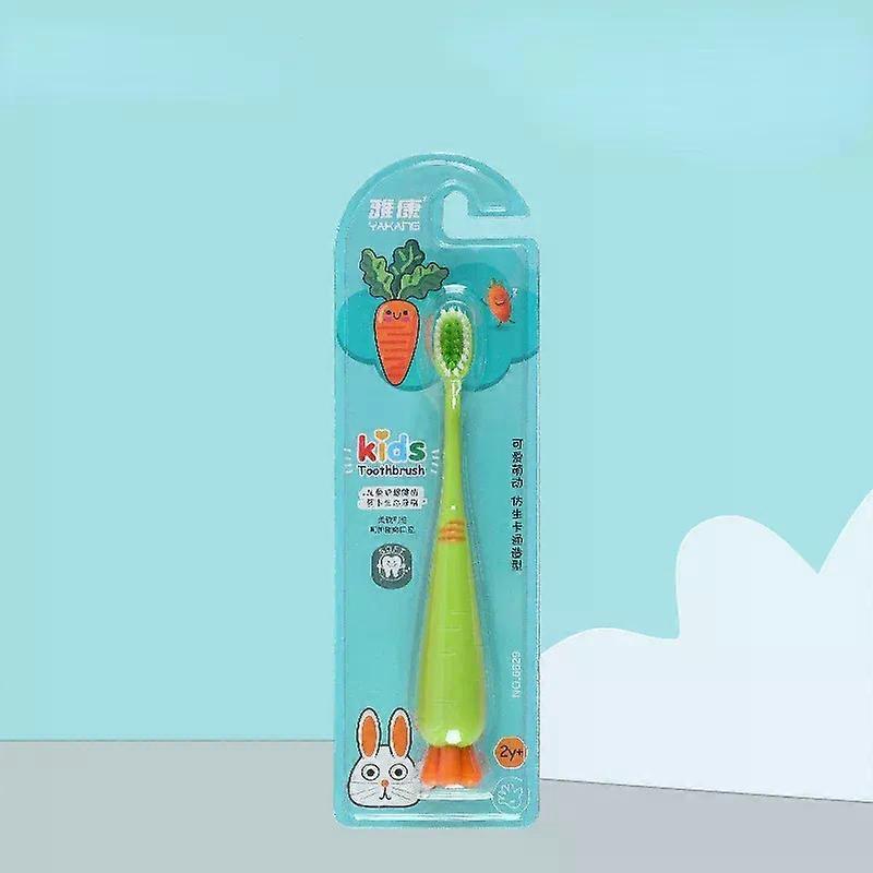 Cute Kids Carrot Toothbrush Children 360 Floss Ultra Soft Toothbrush Baby Training Theeth Cleaner Dental Brush for Old