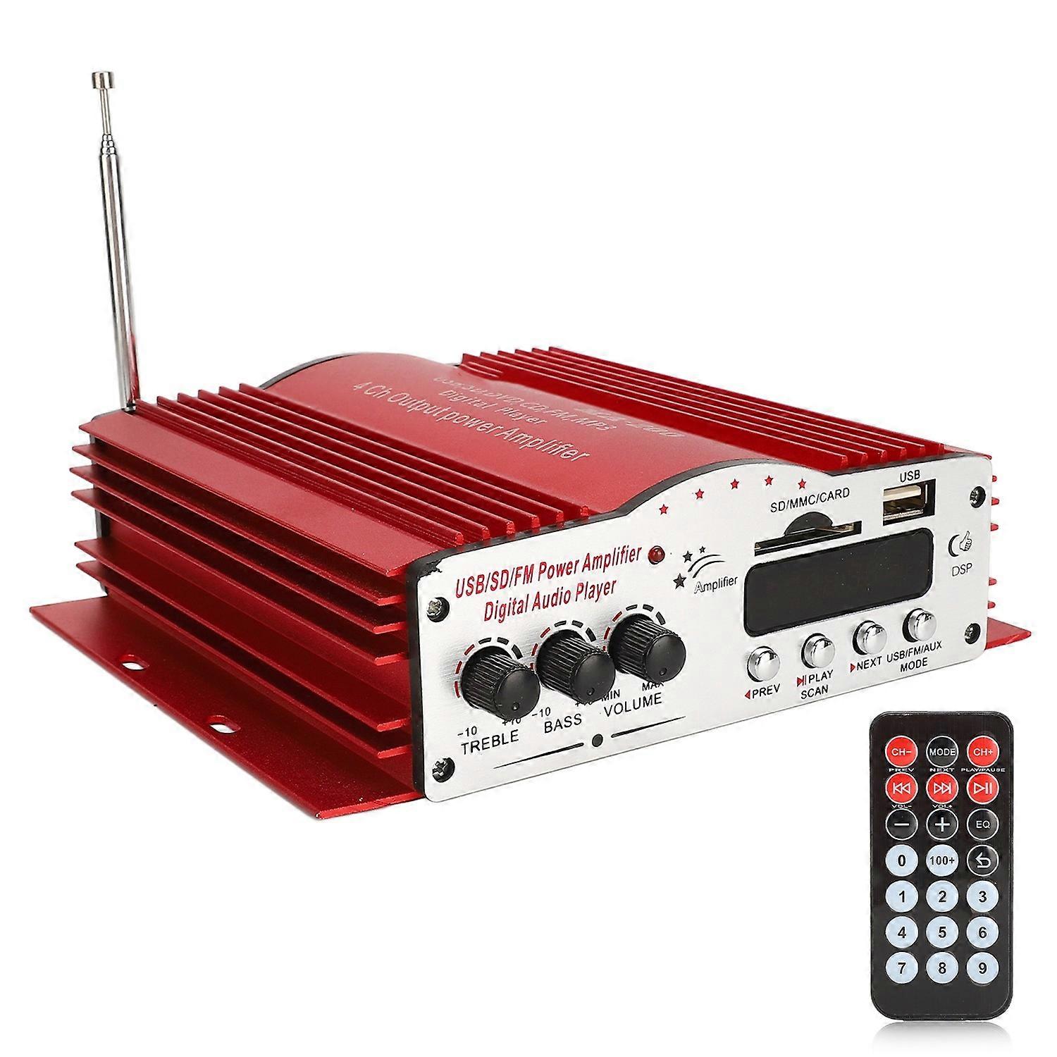 Car Amplifier Digital Audio Amplifier 30W 4CH Stereo Power Amplifier Universal for MP3 MP4 DVD VCD F