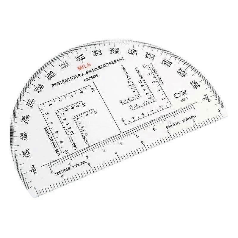 X37E Military Map Coordinate Scale Protractor Romer Grids Reference ...