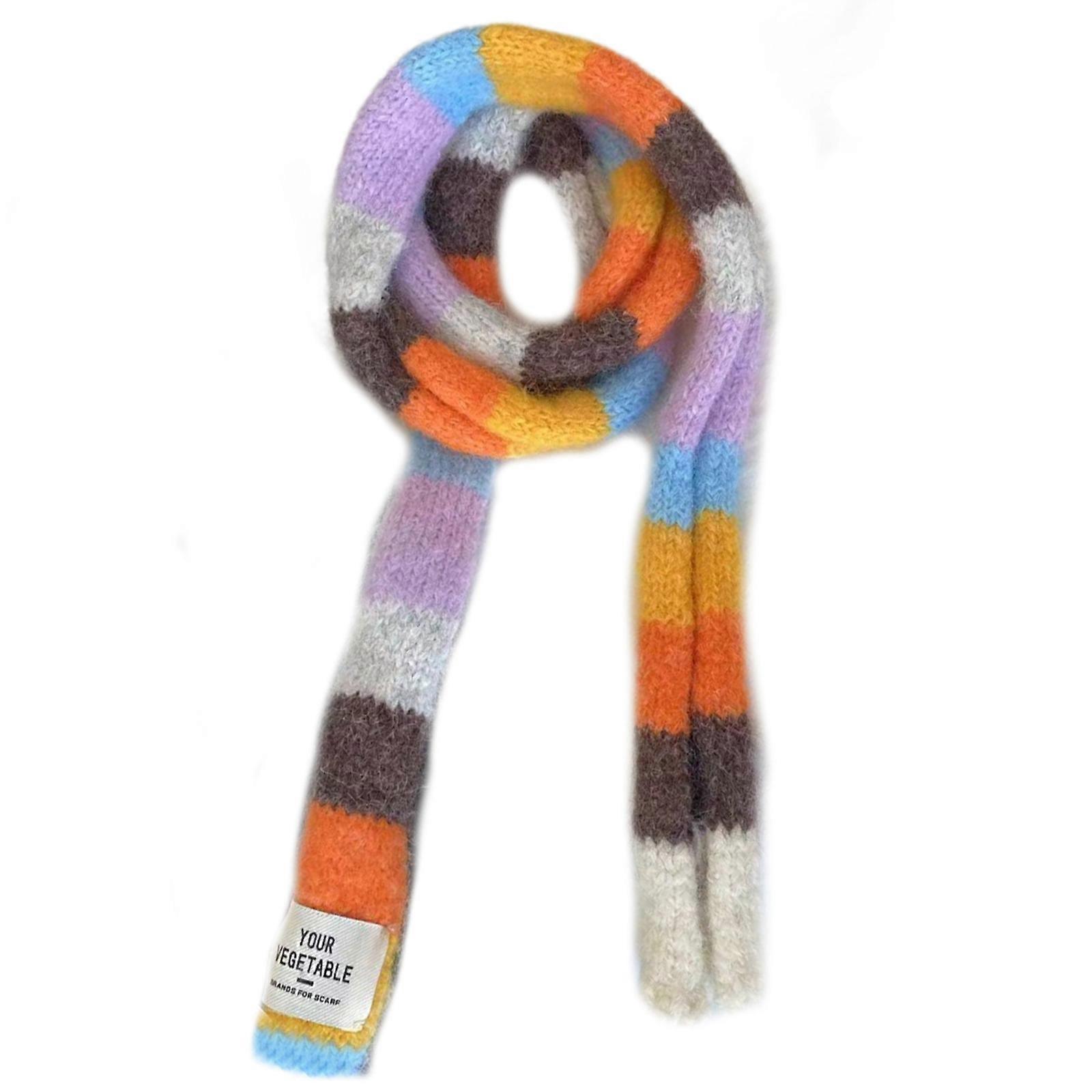 Sciarpa giovanile alla moda Sciarpa da collo versatile Sciarpe lavorate a maglia calde per calore e stile nella stagione fredda