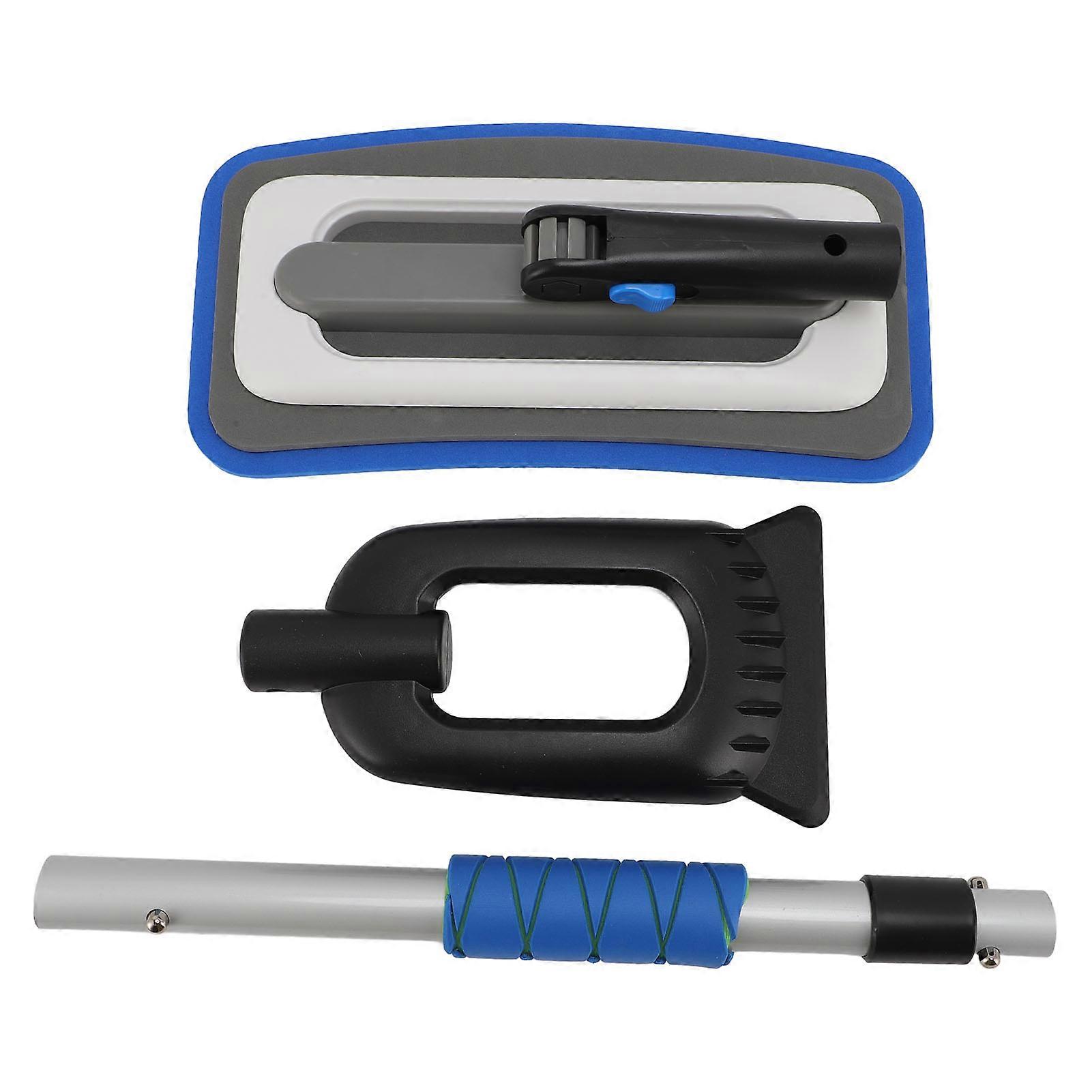 Car Snow Scrapers Aluminium Alloy Ergonomic Handle Efficient Snow Removal Snow Broom Ice Scraper for Car Windshield Blue