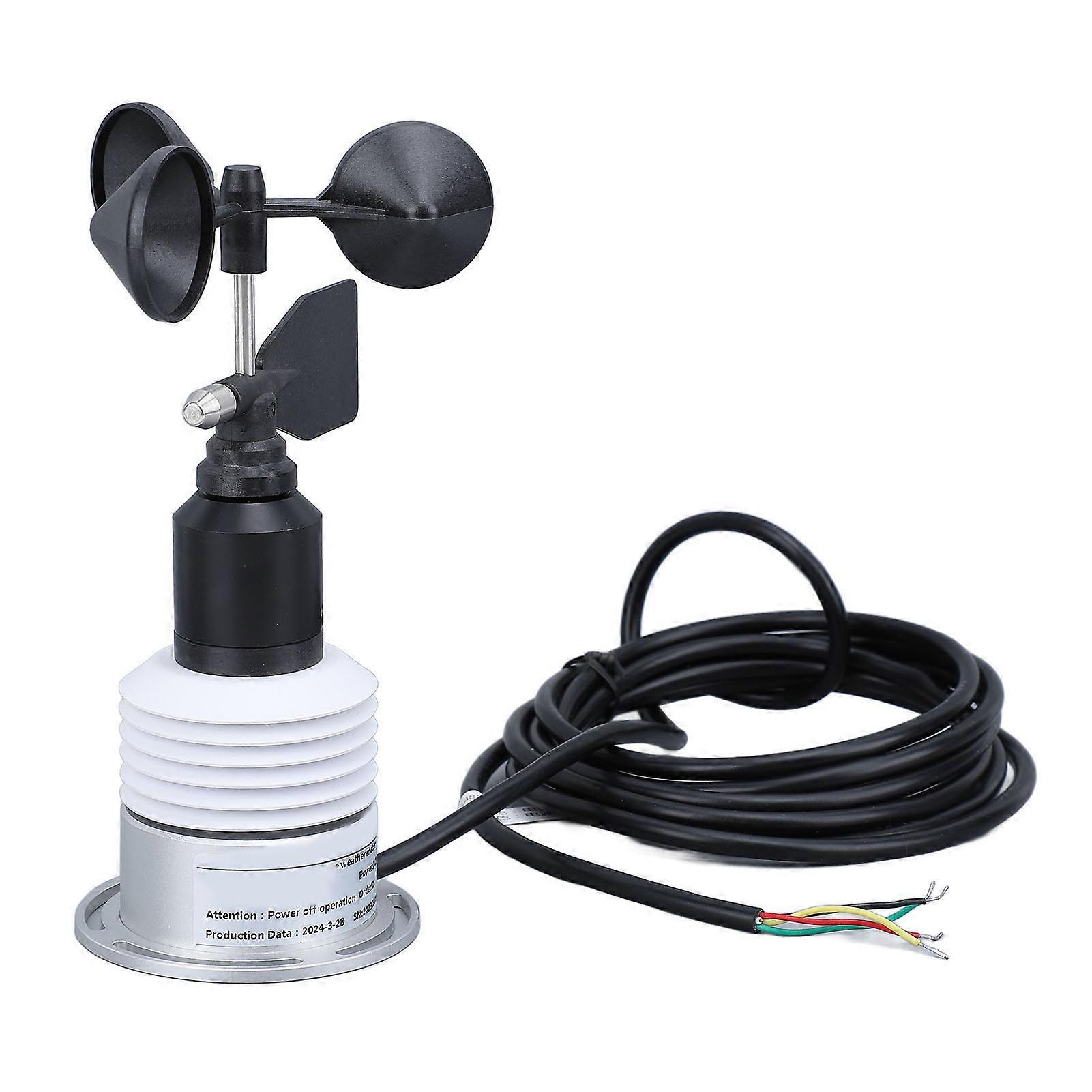 5 in 1 Weather Sensor with Cable Mini Temperature Humidity Wind Speed Direction Air Pressure Weather Meter for Outdoor DC 9 to 30V