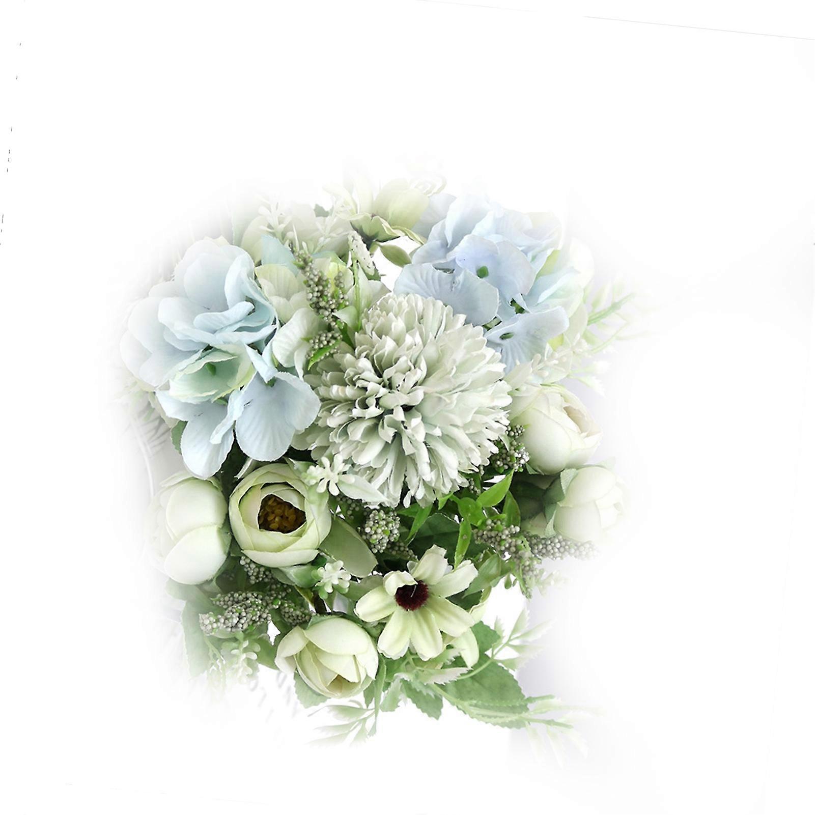 Faux détails vifs longue durée soie simulation fleur boule arrangement bouquet pour la photographie