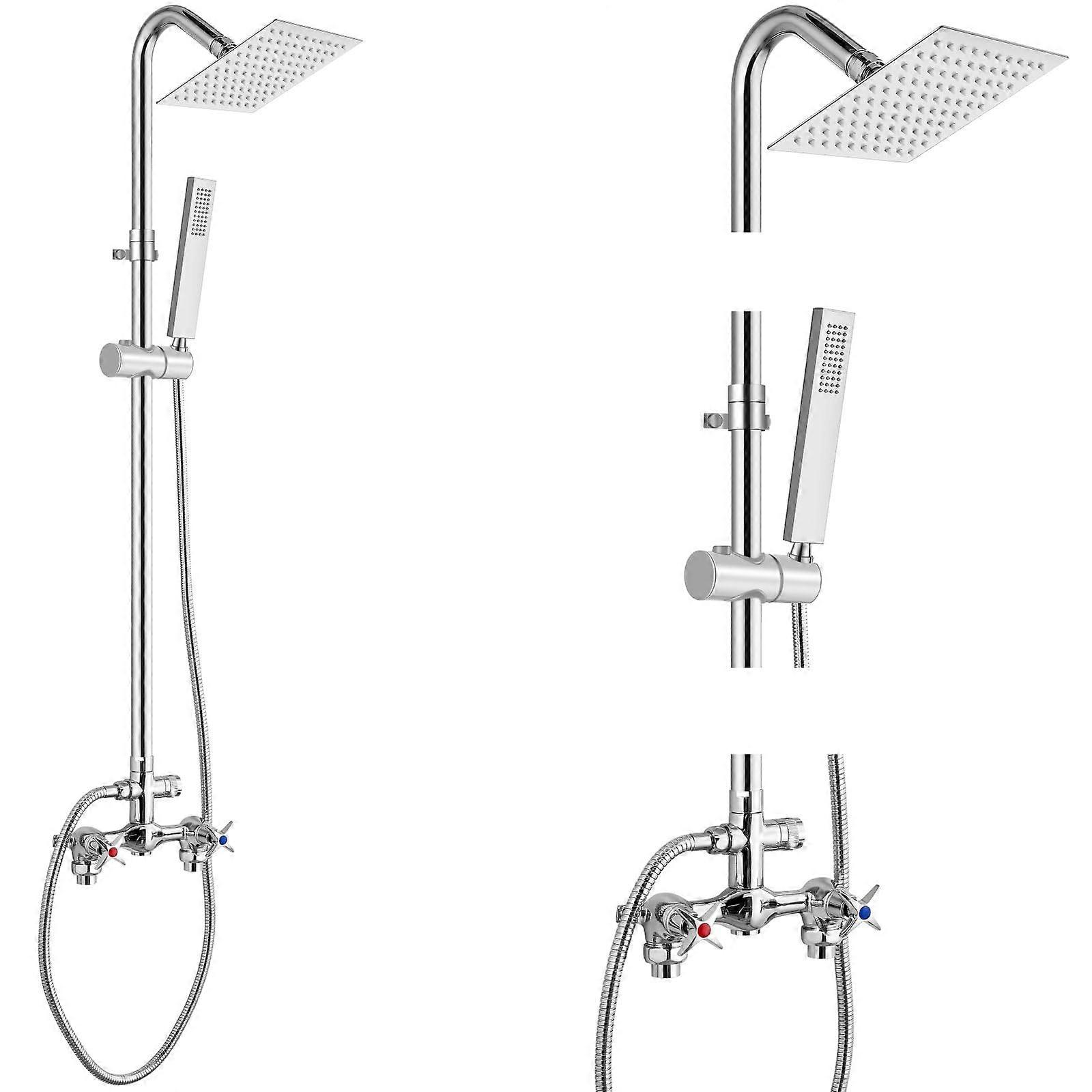 طقم دش خارجي حامل حائط للحديقة والمسبح 6 بوصة مركز