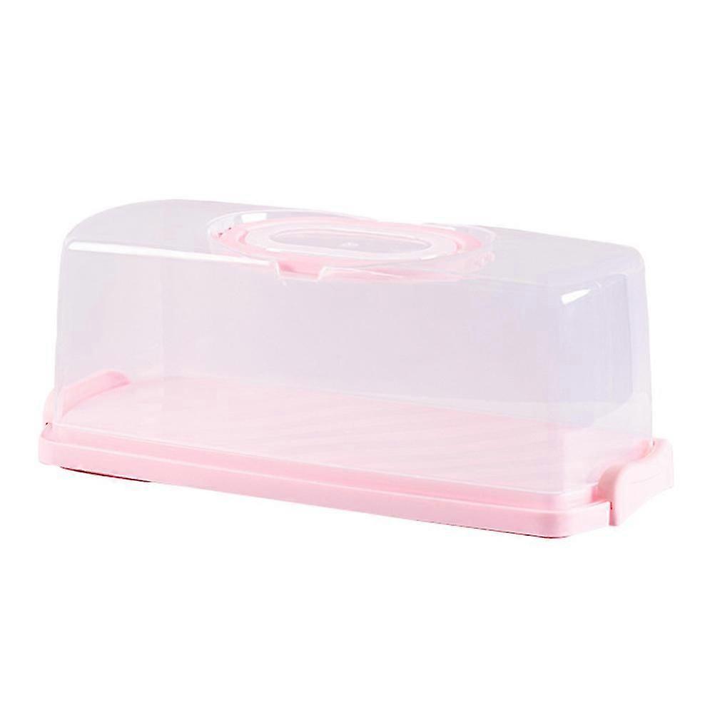 Lip Gloss Containers Transparent Lid Loaf Cake Box Muffin Container Oblong Cake Box