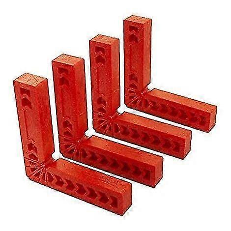 Set Of 4 Positioning Squares 90 Degree L Type Right Angle Clamps, Woodworking Tool For Box, Door, Picture Frames