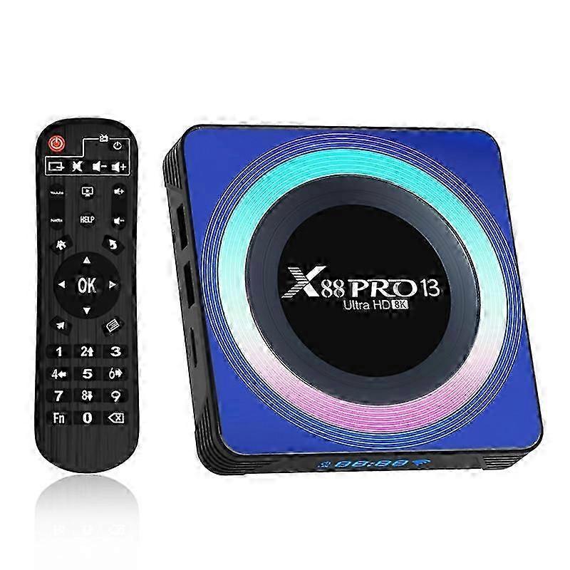 Type A X88 Pro 13 8K Ultra HD Android 13.0 Smart TV Box with Remote Control (2GB+16GB)