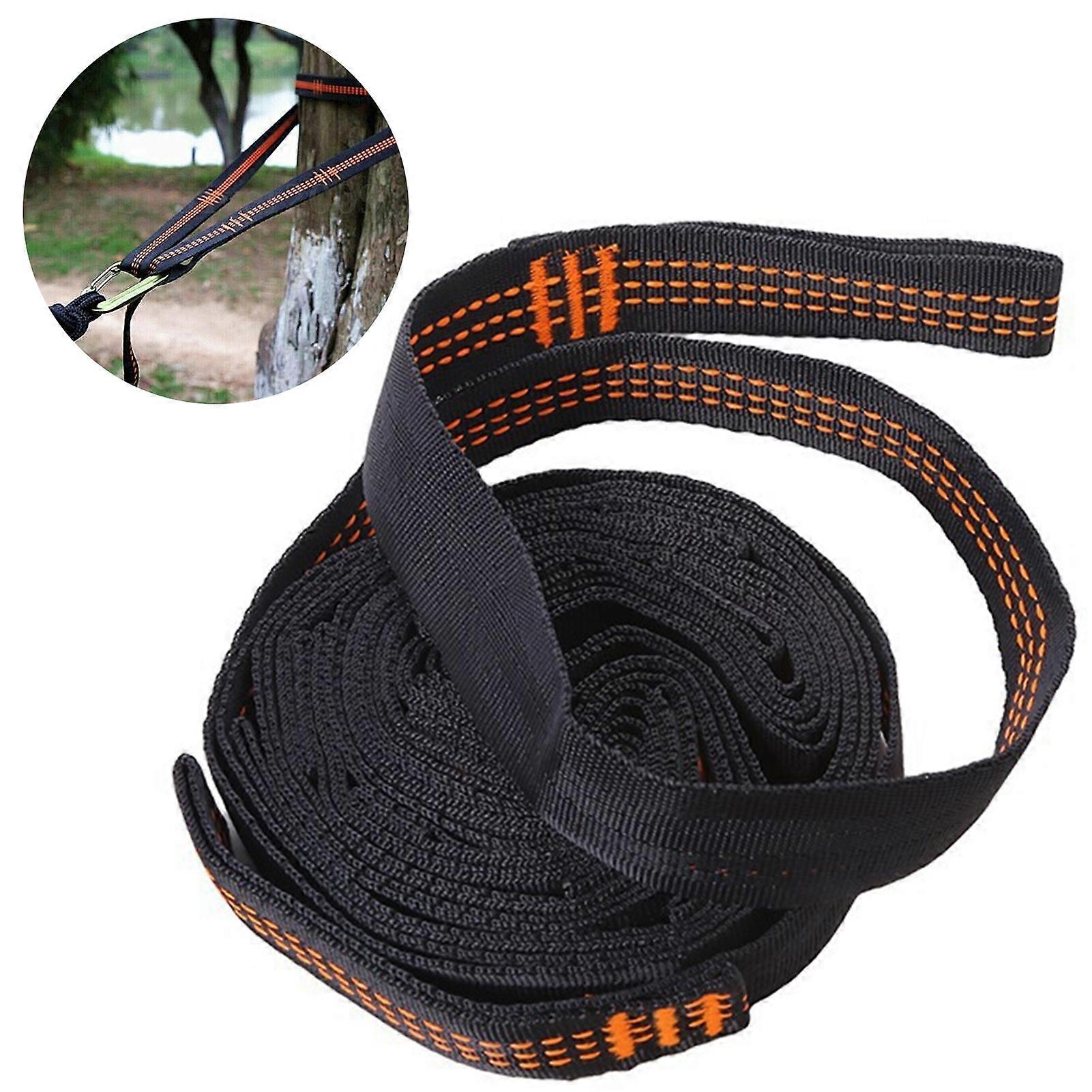 2pcs Hammock Tree Straps Set Effortless Operation Lightweight Stretching Straps