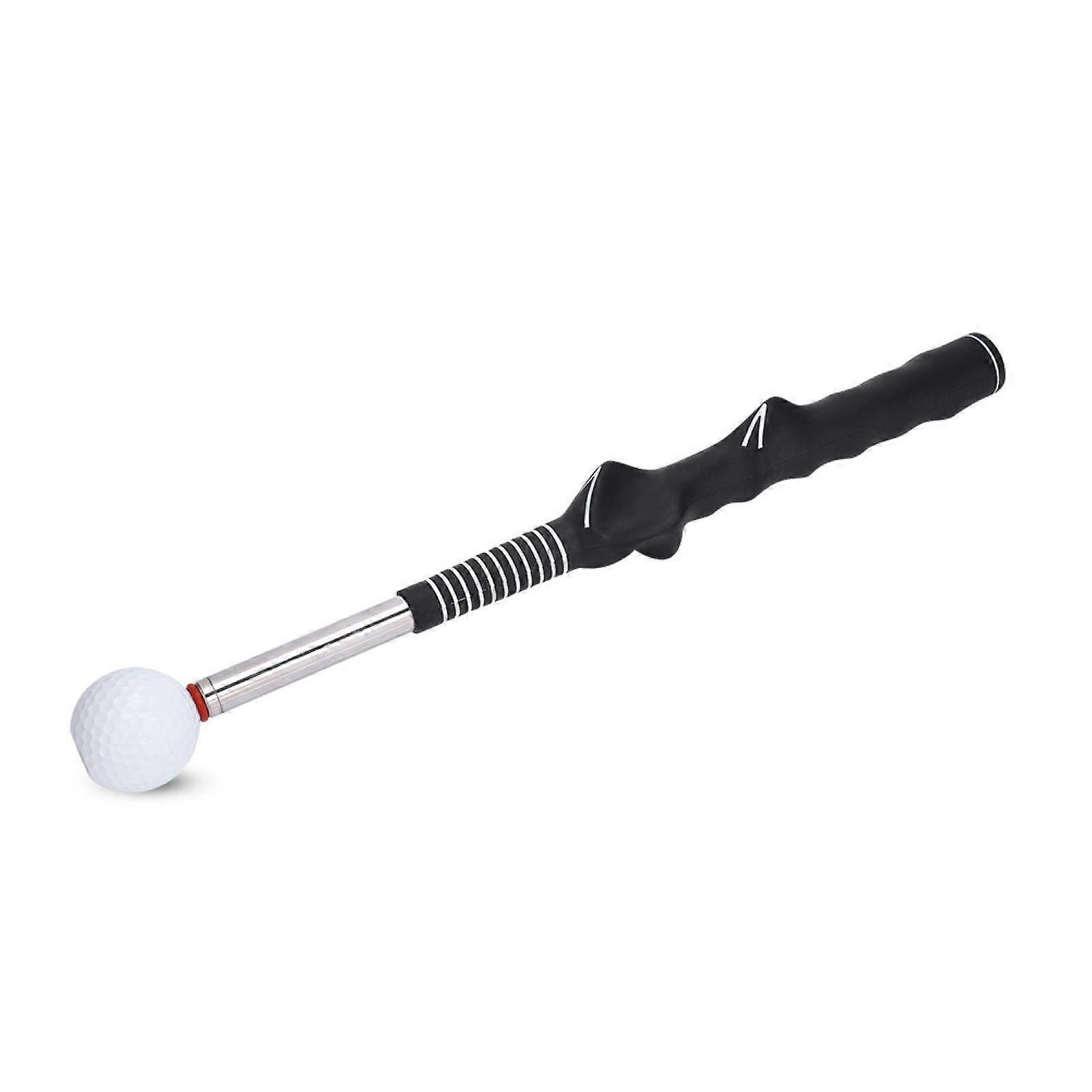 Golf Swing Trainer for Beginners, Telescopic Grip Training Aid, Adjustable Warm Up Tool for Improved Golf Performance