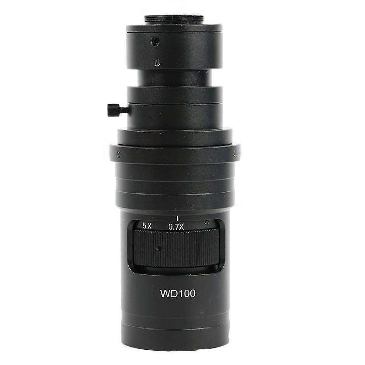 Lab Microscope Accessories Multimedia Interface Microscope Camera Mount Lens Adjustable 200X Zoom 0.7X-45X Magnification
