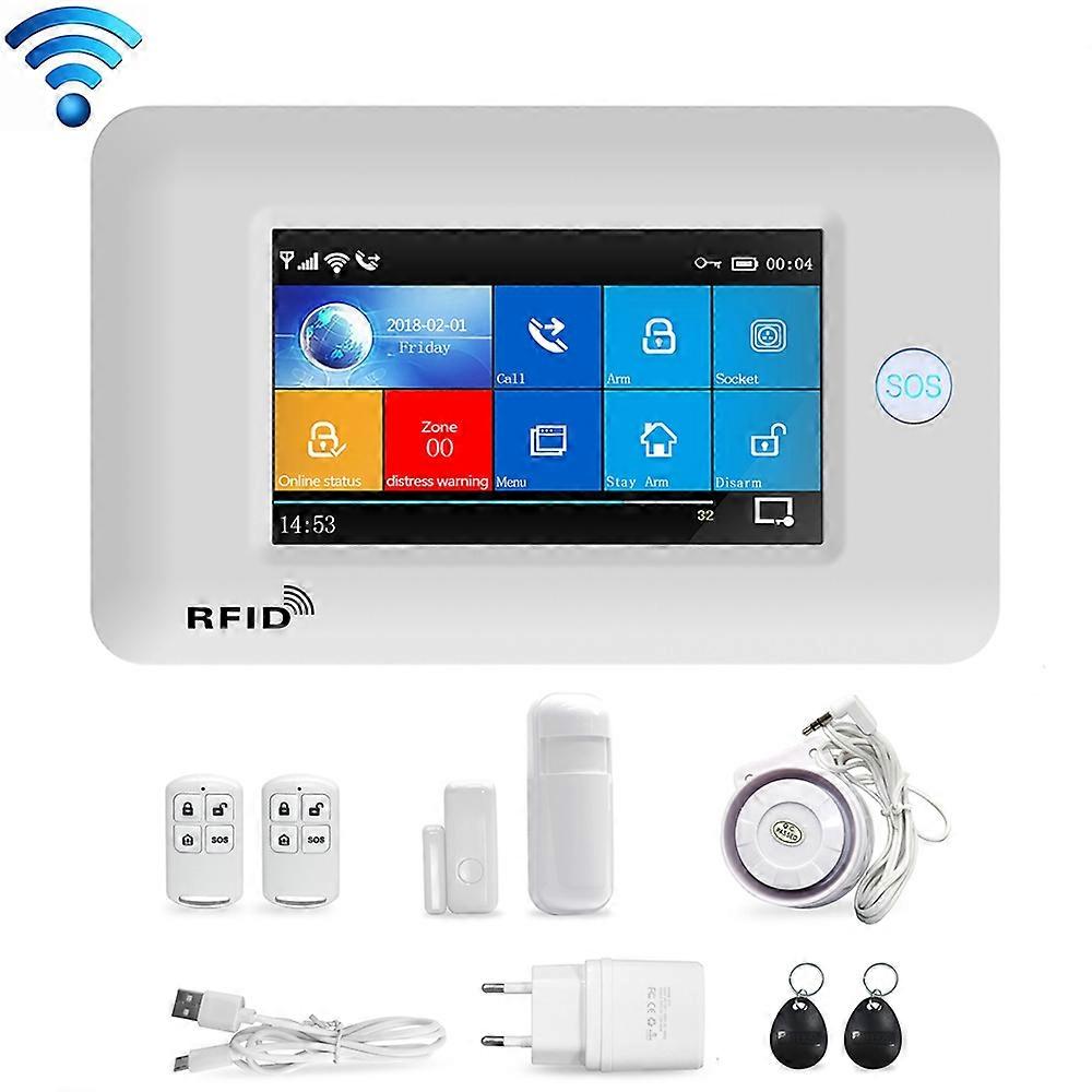 PG-106-GSM GSM/GPRS + WiFi Intelligent Alarm System with Touch Screen & RFID Function