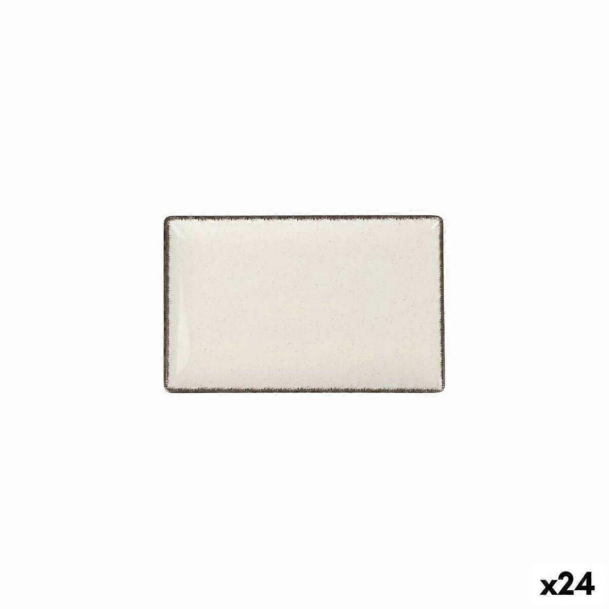 Serving Platter La Mediterránea Anllo Rectangular 20 x 13 x 2 cm (24 Units)