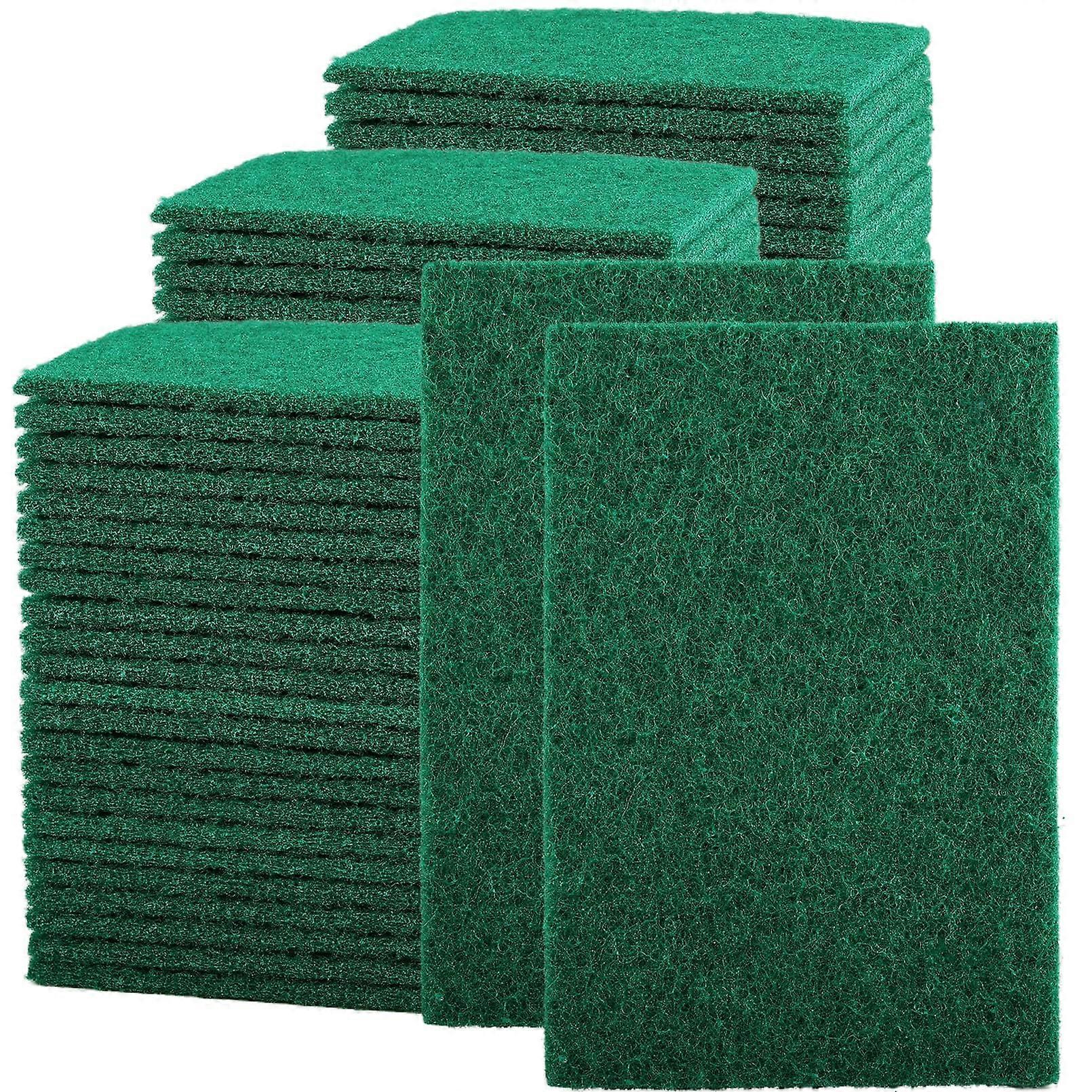 100 Pcs Scouring Pads, Scour Pads,Dish Scrubber,Non Scratch,Reusable