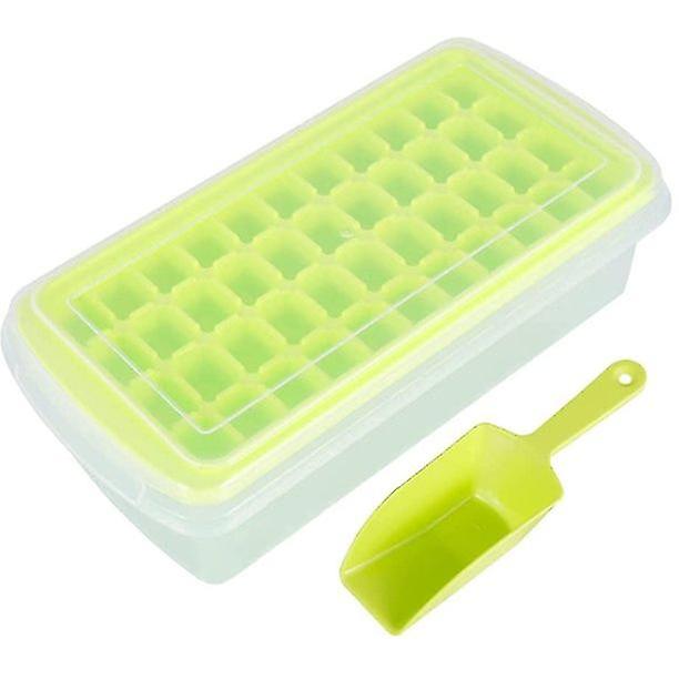 Ice Cube Trays,silicone Ice Tray With Removable Lid,36 Cubes