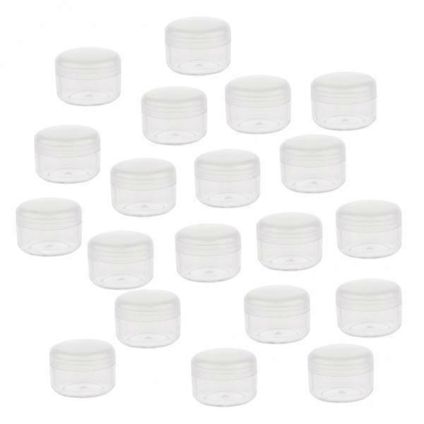 2xSmall Plastic Cosmetic Cream Jars Pots Empty Cosmetic Containers with Lids 5g