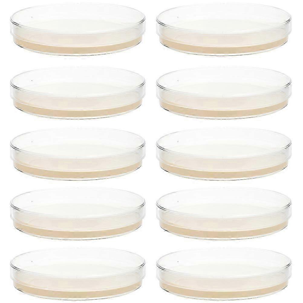 10pcs Prepoured Agar Plates Petri Dishes with Agar Science Experiment Supplies