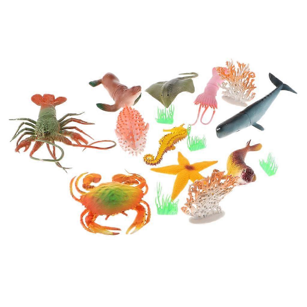 16Pieces Marine Animals Display Model