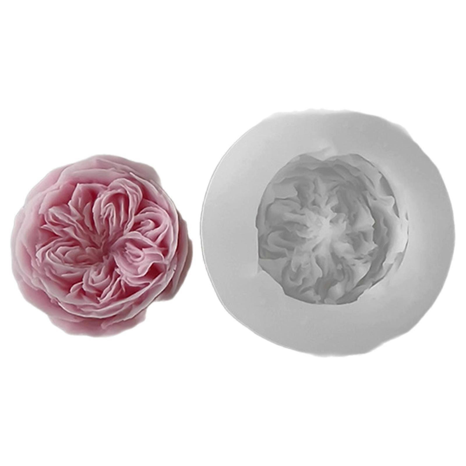 Handmade Craft Molds Beautiful Candle Making Moulds Rose Flower Shape DIY Soap Molds Silicone Material for Making Candle