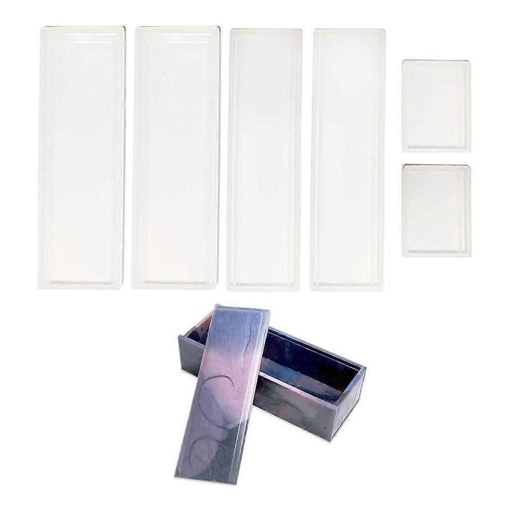 1 db Domino Box epoxi kristálygyanta forma ékszertároló dobozhoz csecsebecsékhez ékszertároló edényhez, többszínű